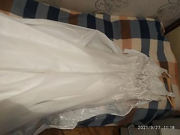 Toy paltarları və aksesuarları: Gəlinlik. Əl işidi. Izmirdən alınıb. Incim Moda evi. 500 euro 💶 ya — 3