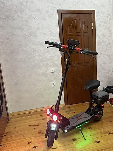 elektrikli scooter oturacaqlı: Elektrikli skuter – oturacaqlı, güclü işıqlandırma və əlavə — 1