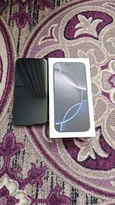 apple 17 pro: IPhone 16 Pro, Б/у, 256 ГБ, Black Titanium, Зарядное устройство, Защитное стекло, Чехол, 93 % — 8