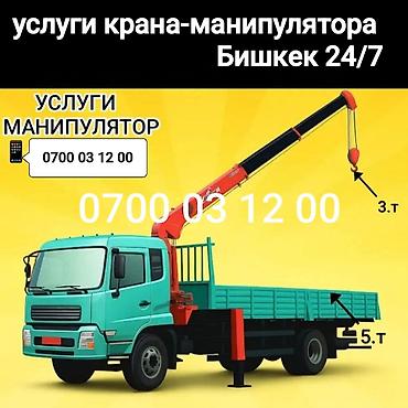 Аренда манипулятора: Услуги крана-манипулятора, Бишкек, 24/7. - Грузоподъёмность стрелы — 3
