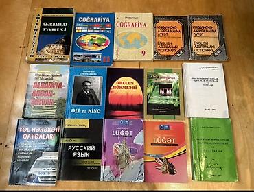 Книги и журналы: Mövzu: Müxtəlif fənlər və dillər üzrə kitablar–toplu satılır Təsvir — 2