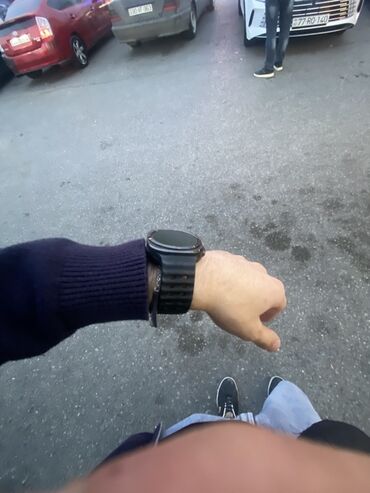 tesdir: Ağıllı saat – qara rəngdə - Dairəvi sensor ekran - Silikon, deşikli