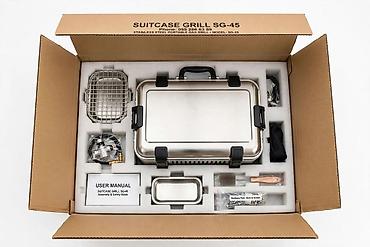 Manqallar, qrillər, barbekyu: Məhsul: Suitcase Grill – Portativ BBQ (Model SG-45 / SB-600S) Təsvir — 3