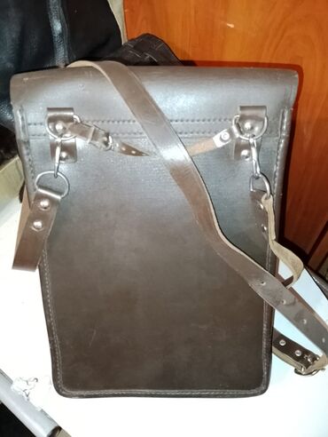 Портфели: Портфель‑органайзер советского образца (кожа/кожзам, коричневый) — 5