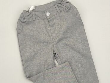 legginsy z siatka po boku: Baby material trousers, 12-18 months, 80-86 cm, condition - Very good