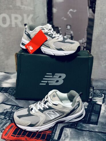 Кроссовки и спортивная обувь: Кроссовки new balance 530 бело сером цвете