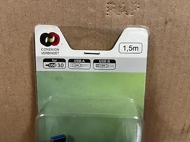 Druga oprema za računare i laptopove: USB 3.0 kabl A–B (SuperSpeed) – dužina 1,5 m, plavi - Konektori: USB — 11