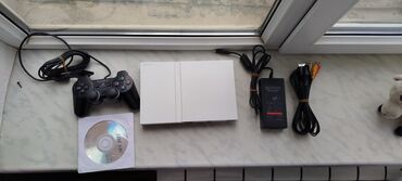 PS2 & PS1 (Sony PlayStation 2 & 1): Playstation 2 əla vəziyətdə Praşifkalıdı 64 GB Flaşka içində 20 oyun
