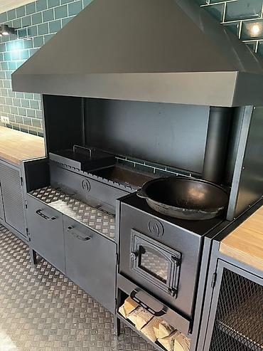 Садовая мебель: Уличные кухни/беседки под навесом в современном стиле делаем — 16