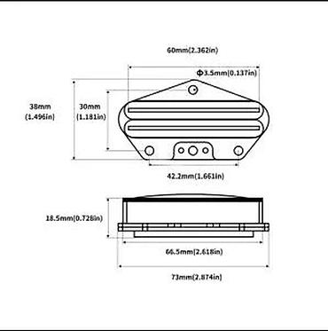 dot 2820: HOT RAIL TELE PICKUP MAGNET ALNICO 5 | Slanje po dogovoru ili lično — 5