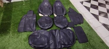 vaz 2107 qapi uzlukleri: Avtomobil oturacaq üzlükləri dəsti - Rəng: qara - Material: süni dəri