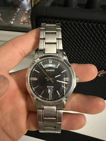 Классические мужские наручные часы Casio на металлическом браслете