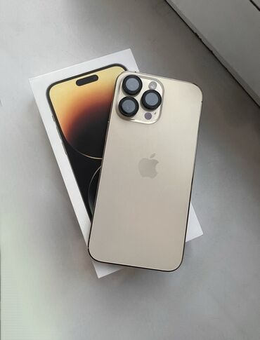 Apple iPhone: IPhone 14 Pro Max, Б/у, Золотой, 90 %