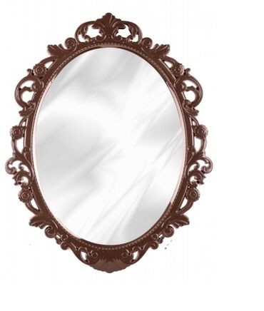Баки: Зеркало в рамке "Ажур" (585х470мм) Зеркало имеет овальную форму и