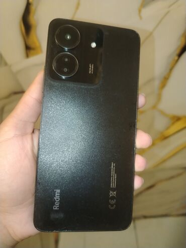 телефон fly bl9012: Redmi 13C, 128 GB, rəng - Qara, Sensor, İki sim kartlı, Face ID