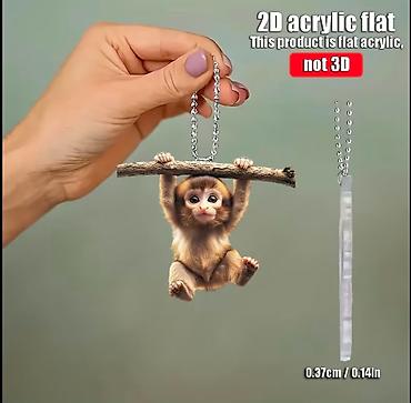 Аксессуары и тюнинг: Avtomobil üçün meymun fiqurlu dekorativ asqı Avtomobil salonuna — 4