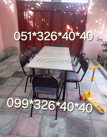 Masa və oturacaq dəstləri: Qonaq otağı üçün, Yeni, Açılmayan, Kvadrat masa, 8 stul -da lalafo.az — 13 Masa və oturacaq dəstləri: Qonaq otağı üçün, Yeni, Açılmayan, Kvadrat masa, 8 stul — 13