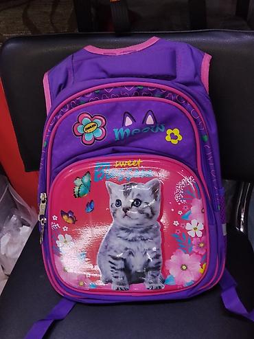 рюкзак hello kitty: Детский рюкзак с котёнком и бабочками - Яркий дизайн — 1