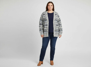 ubrania oversize: Кардиган жіночий, розмір 9XL