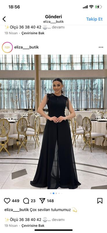 Ziyafət donları: 160 manata eliza butikden alinib 1 defe geynilib. 99 manata satilir. M