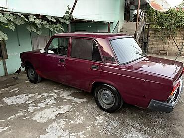 VAZ (LADA): VAZ 2107 sedan - Kuzov: 4 qapılı sedan, tünd qırmızı/bordo rəng. - — 5