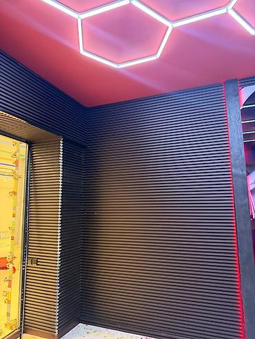 cəkiliş işığı: LED heksaqonal tavan işıqlandırma sistemi və dekorativ divar panelləri — 2