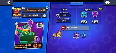 random pubg hesap: Brawl Stars oyunu üçün inkişaf etmiş hesab - Kupa sayı: 34 292 - — 5
