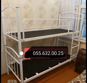 Sifarişlə çarpayılar: Birnəfərlik, Bazasız, Ödənişli matras, Siyirməsiz, Ukrayna, Metal — 6