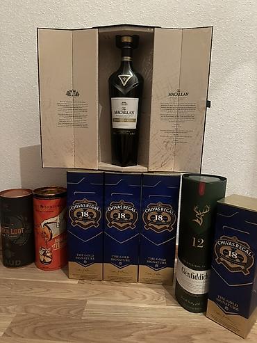 maca cayı: 🥃 Premium içki butulka və qutuları – dekor üçün (Boş) 🥃 Şəkildə — 3