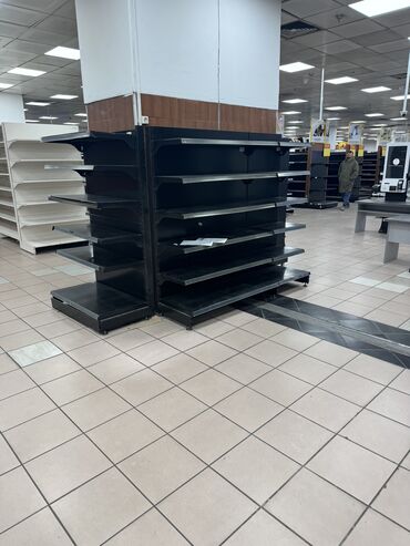 Стеллажи: Витрины, стеллажи, полки торговые металлические б/у, полка магазинная — 27