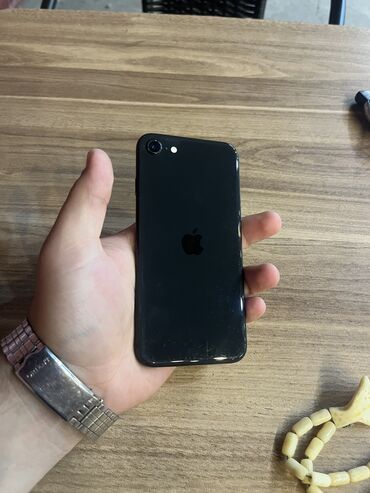 iphone c: IPhone SE 2020, 64 ГБ, Jet Black, Отпечаток пальца, Беспроводная зарядка, С документами