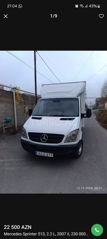 elit ölüxana mercedes: Mercedes-Benz Sprinter: 2.2 л | 2007 г. Пикап