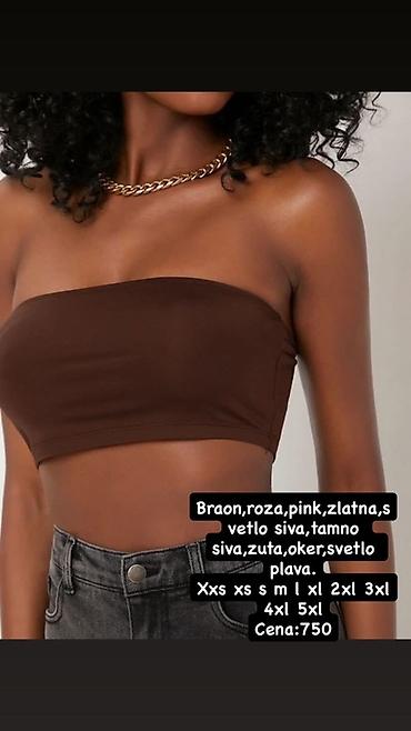 Bandeau top bez bretela – udoban i elastičan, idealan za kombinovanje