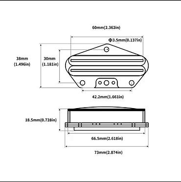 dot 2820: HOT RAIL TELE PICKUP MAGNET ALNICO 5 | Slanje po dogovoru ili lično — 2