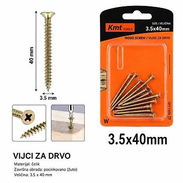 KMT Ekseri za lesonit pocinkovani u boji 9368284 Opis: - Ekseri za