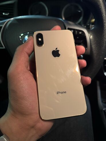 Apple iPhone: IPhone Xs, Б/у, 64 ГБ, Золотой, Чехол, 85 %