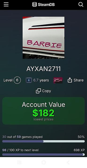 pubg hesapları bedava: Steam hesabı – AYXAN2711 Xüsusiyyətlər: - Steam səviyyəsi: 6 - Hesab — 1