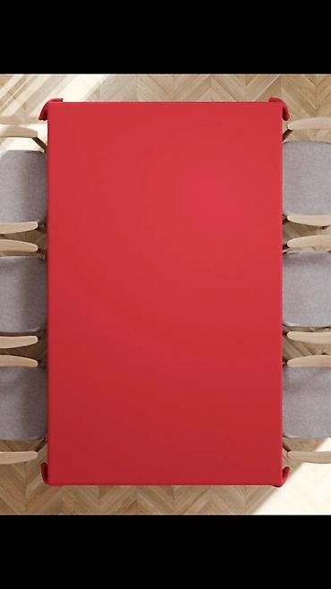 yeni il süfreleri: Yeni il,qirmizi sufre – 150 x 220 sm-Новогодняя скатерть,красного — 3