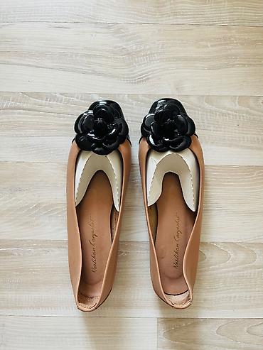 Босоножки, сандалии, шлепанцы: Босоножки, 36, Б/у, цвет - Бежевый, Самовывоз — 1