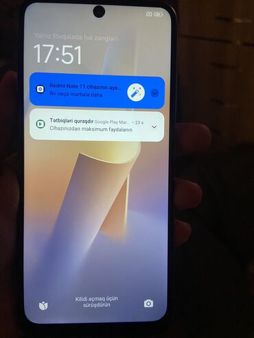 телефон fly 408: Xiaomi Redmi Note 11, 64 GB, rəng - Mavi, 
 Zəmanət, Sensor, Barmaq izi