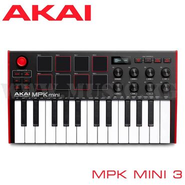 синтезатор 510: Midi-клавиатура Akai MPK Mini 3 Компактный контроллер MPK mini mk3