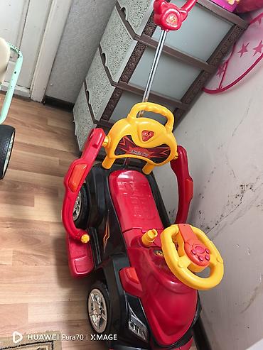 Uşaq üçün elektrik maşınları: Uşaq gəzdirici maşın – “Magic Car” - Rəng: qırmızı/qara, sarı — 3