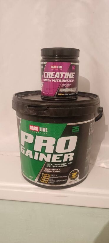 Спорт и отдых: Mass gainer ve kreatine kökelmek üçün hardline firmasi. Çox az