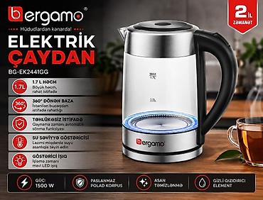canik: Elelktrikli çaydan Bergamo Bergamo şüşə çaynik Məhsul haqqında — 1