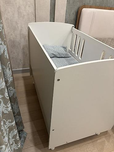 balta: Uşaq beşiyi – ağ rəngdə, funksional model 120/60 standart Hecbir — 4