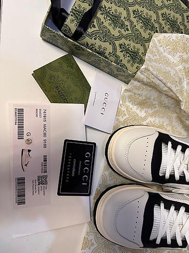 большемеры: Кроссовки, 40.5, Gucci, Новый, цвет - Белый, Самовывоз — 5