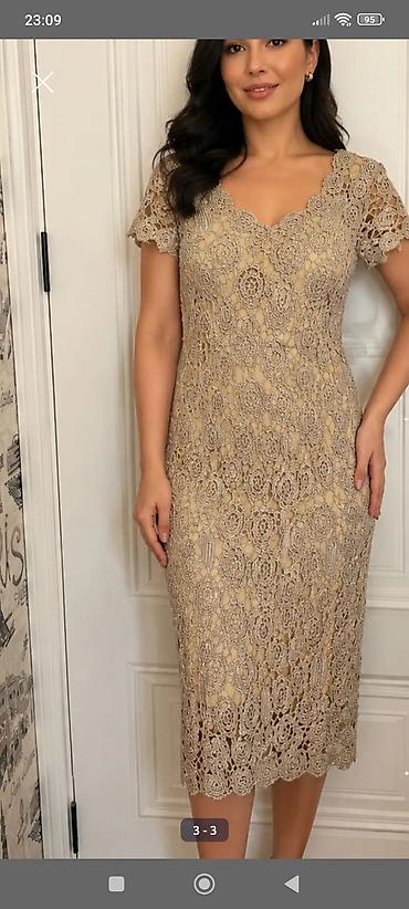 Qadın geyimləri: Ziyafət donu, Midi, Lady Sharm, 2XL — 1