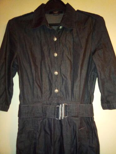 haljine i suknje od teksasa: XS (EU 34), bоја - Tamnoplava, Drugi stil, Dugih rukava