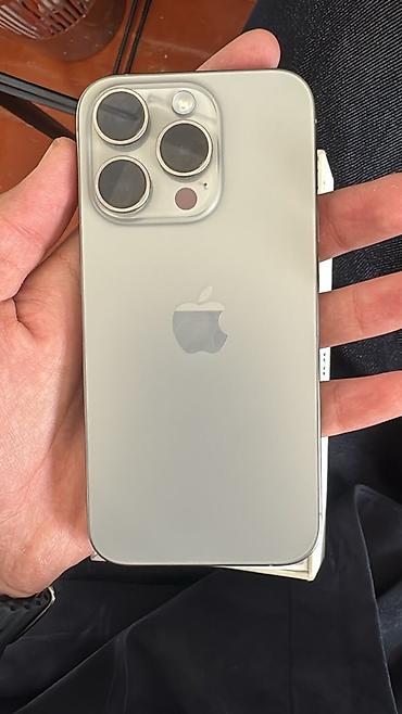 oppo find x9: IPhone 15 Pro, Б/у, 256 ГБ, Natural Titanium, Защитное стекло, Коробка, 86 % — 1