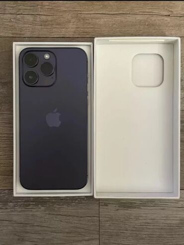 Apple iPhone: IPhone 14 Pro, 128 GB, Deep Purple, Zəmanət, Face ID